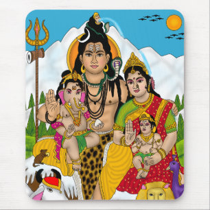 Shiva-Familie-Mauspad Mousepad