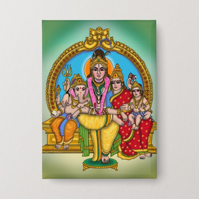 Shiva-Familien-Button-Set Button (Vorderseite)