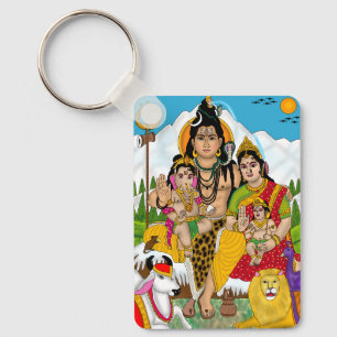 Shiva-Familien-Schlüsselanhänger Schlüsselanhänger
