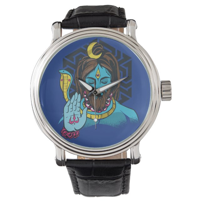 Shiva Hindu Deity Armbanduhr (Vorderseite)