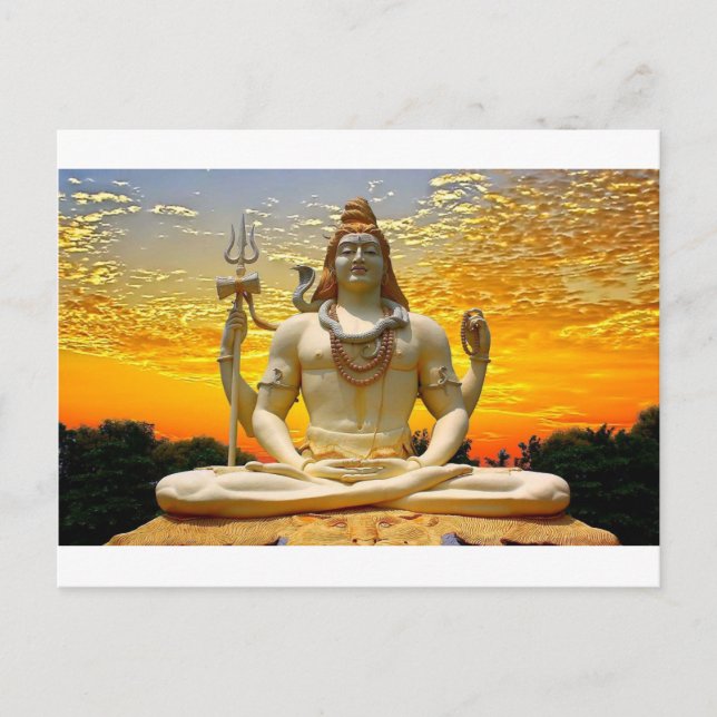 SHIVA HINDU GOD POSTKARTE (Vorderseite)