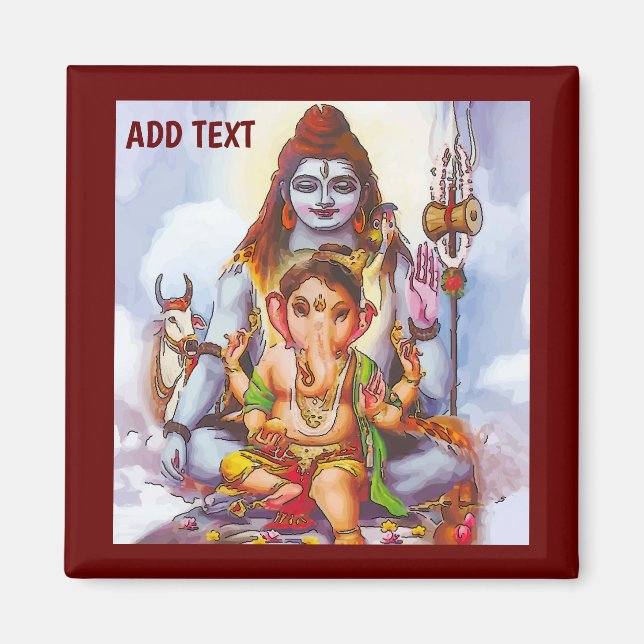 Shiva, Hindunacht Magnet (Vorne)
