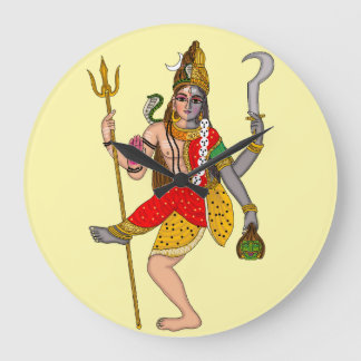 Shiva Kali Wall Clock Große Wanduhr