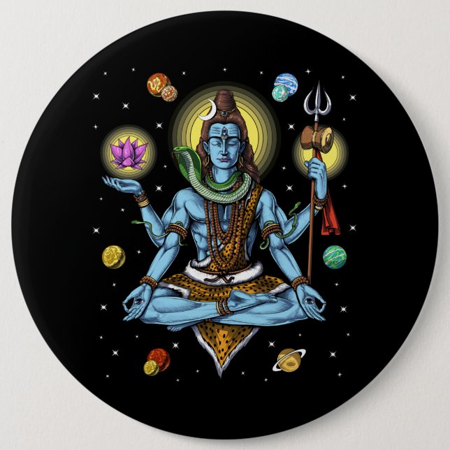 Shiva Meditation Button (Vorderseite)