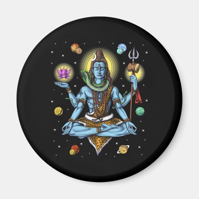 Shiva Meditation Magnet (Vorne)
