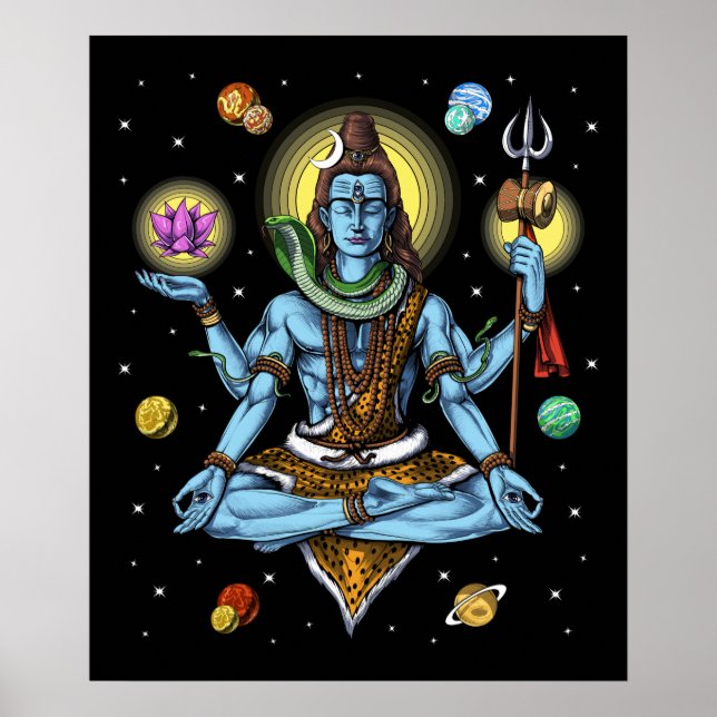 Shiva Meditation Poster (Vorne)