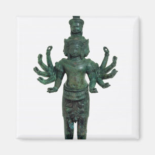 Shiva mit vielen Armen und Köpfen, Angkor Magnet