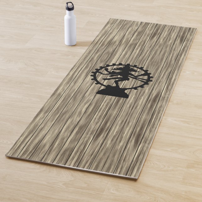 Shiva on Wood Yogamatte (Beispiel)