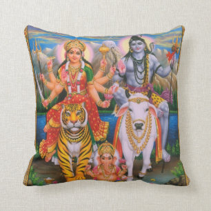 Shiva Parvati Ganesha Kissen