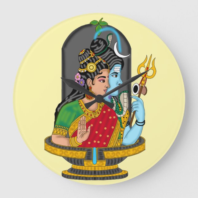 Shiva Parvati Göttliche Uhr  (Vorderseite)