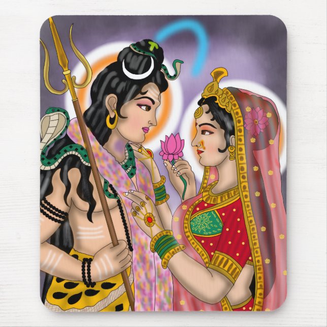 Shiva Parvati-Mauspad Mousepad (Vorne)