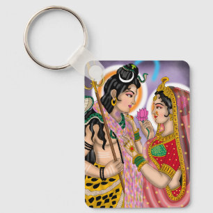 Shiva Parvati Schlüsselanhänger