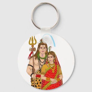 Shiva Parvati Schlüsselanhänger