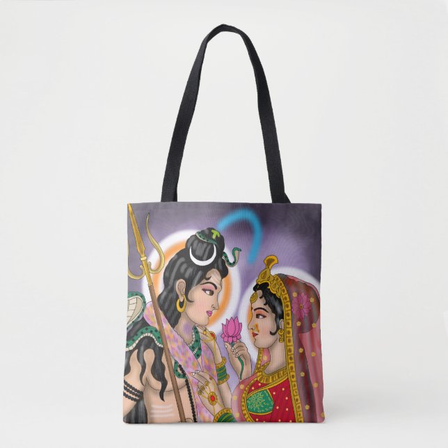 Shiva Parvati Tote Bag Tasche (Vorderseite)