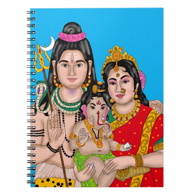 Shiva’s Family Stationary Notizblock (Vorderseite)