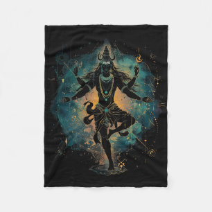 Shiva Spiritueller Hindu Gott Tandava Tanz Yoga Me Fleecedecke
