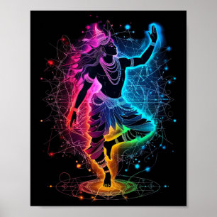 Shiva Spiritueller Hindu-Gott Tandava Tanz Yoga Me Poster