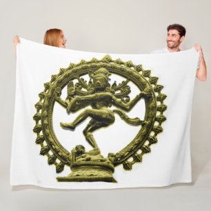 SHIVA SYMBOL FLEECEDECKE
