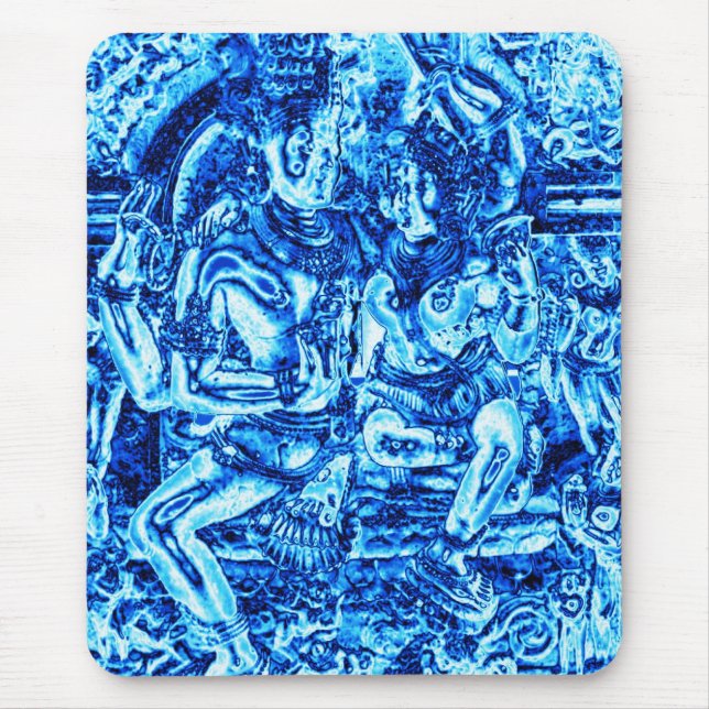 Shiva u. Shakti Umarmung Mousepad (Vorne)