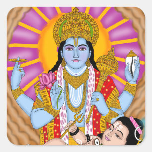 Shiva & Vishnu Aufkleber – Göttlicher spiritueller