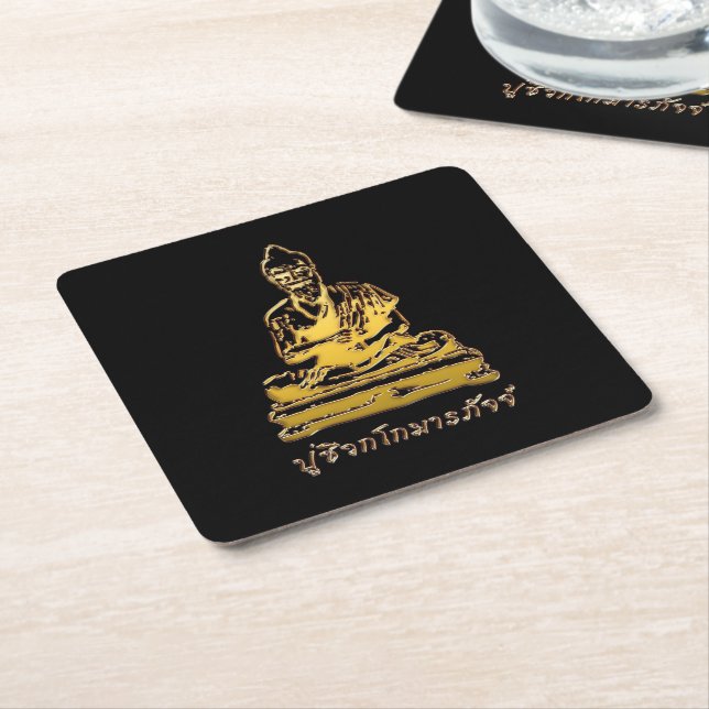 Shivago Komarpaj Buddha Thai Massage Rechteckiger Pappuntersetzer (angewinkelt)