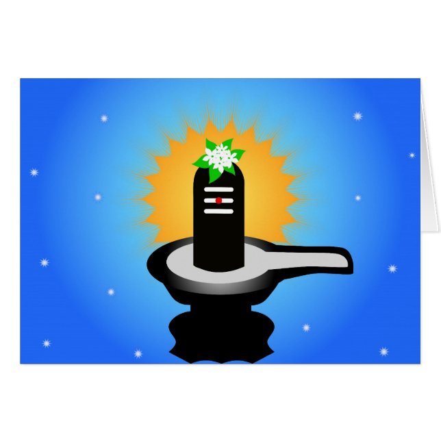 Shivalinga - Dieu indien (Devant horizontal)