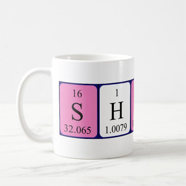 Shivam Periodenname Tasse (Links)