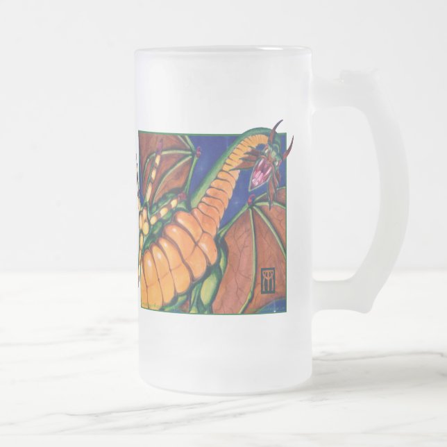 Shivan Drache-Tasse Mattglas Bierglas (Rechts)