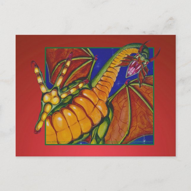 Shivan Dragon Postkarte (Vorderseite)