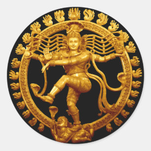 Shiva's Dance Runder Aufkleber