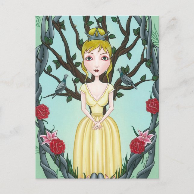 'Shiver and Quiver Little Tree' Postkarte (Vorderseite)