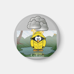 Shivering Rainy Day Pinguin Thunder_Cove Magnet