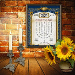 Shiviti Hebrew Prayer - Psalm 67 Canvas Art Print Poster<br><div class="desc">The Shiviti is a meditative prayer depicting Psalm 16:8 and Psalm 67, found in Hebrew prayer books, ritual textiles, and on the walls of synagogues and Jewish homes, since the early-modern period. Due to the presence of the Sacred Name, this design is only available for wall art, and proper protocols...</div>