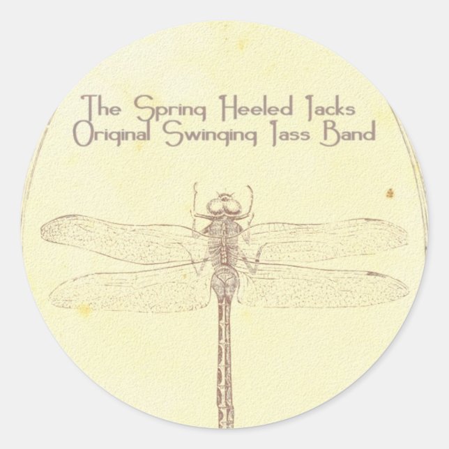 SHJ 2010: Dragonfly-Aufkleber Runder Aufkleber (Vorderseite)