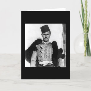 Shkypetars Kostüm Albanien 1923 Karte