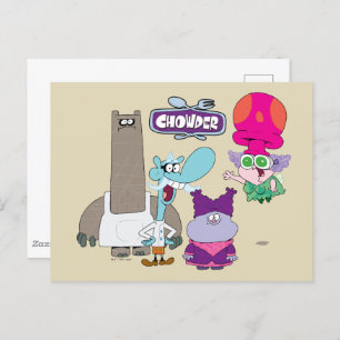 Shnitzel, Mung, Chowder und Truffles Postkarte