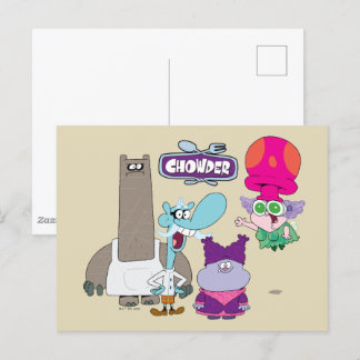 Shnitzel, Mung, Chowder und Truffles Postkarte