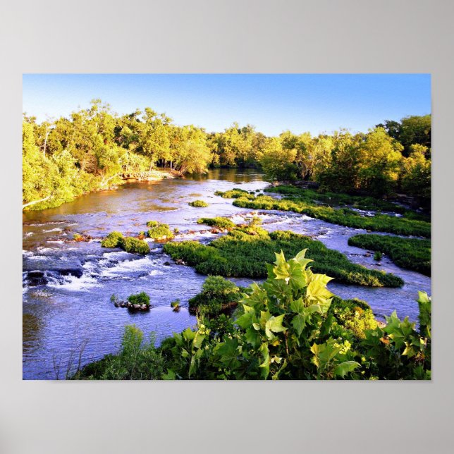 Shoal Creek à Joplin Missouri Sunset Poster photo (Devant)