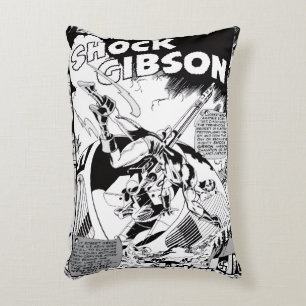 'SHOCK Gibson' Action Comic Strip Kissen
