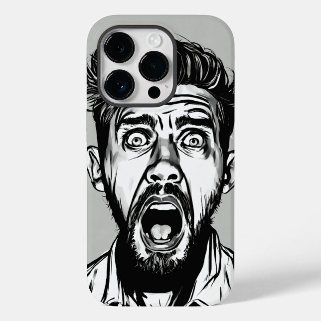 SHOCKEL Mustache speziell entworfen Case-Mate iPhone 14 Pro Hülle (Rückseite)
