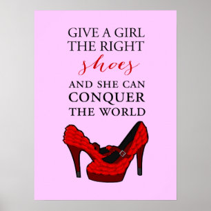 Shoe-aholic, Gib einem Mädchen die richtigen Schuh Poster