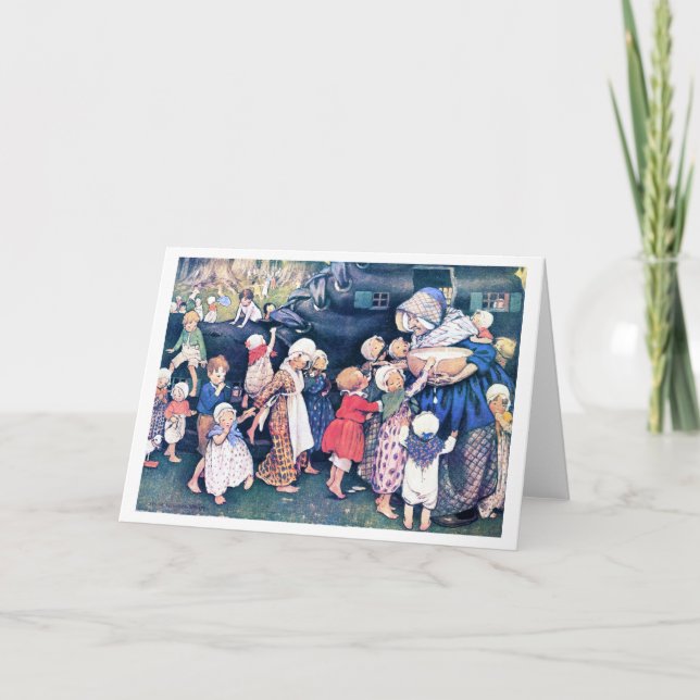 Shoe House, Jessie Willcox Smith Karte (Vorderseite)