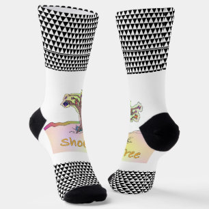 Shoe Tree + Schwarz-weiß Geo Socken