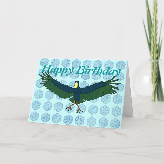 Shoebill greetings card karte (Vorderseite)