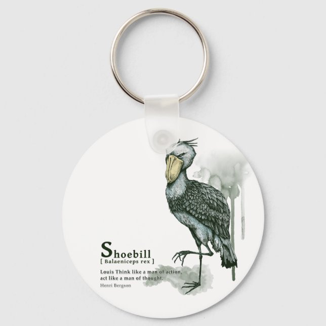 shoebill - ink schlüsselanhänger (Vorderseite)