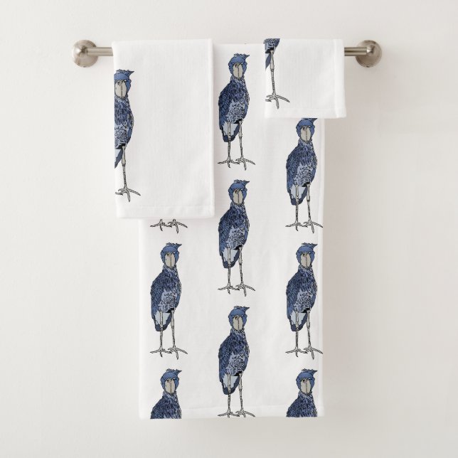 Shoebill Stork Badhandtuch Set (Insitu)