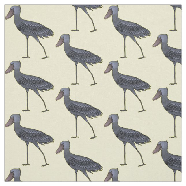 Shoebill-Vogel-Cartoon Stoff (Muster)