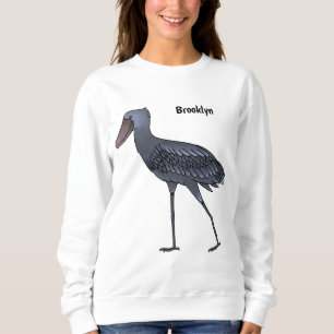 Shoebill-Vogel-Cartoon Sweatshirt