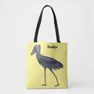 Shoebill-Vogel-Cartoon Tasche