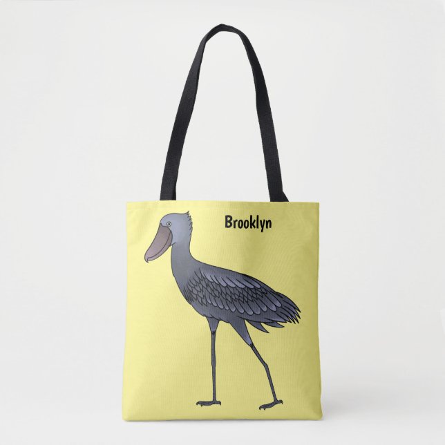 Shoebill-Vogel-Cartoon Tasche (Vorderseite)